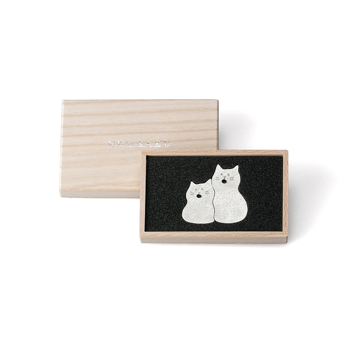 NOUSAKU CONNECTED CHOPSTICK REST - CAT - SET OF 2