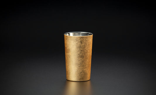 YAMANAKA LACQUERWARE URUSHI POLISHED CUP DOUBLE-WALLED HAKUI SERIES - HIGHBALL
