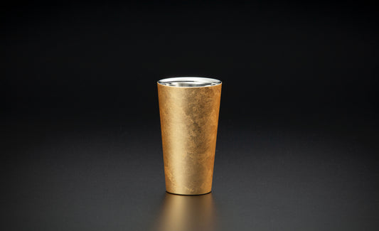 YAMANAKA LACQUERWARE URUSHI POLISHED CUP DOUBLE-WALLED HAKUI SERIES - STRAIGHT