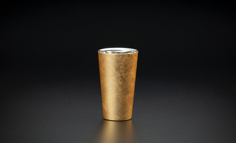 YAMANAKA LACQUERWARE URUSHI POLISHED CUP DOUBLE-WALLED HAKUI SERIES - STRAIGHT
