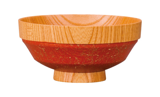 YAMANAKA LACQUERWARE NAGOMI ONE SET WASHED VERMILION