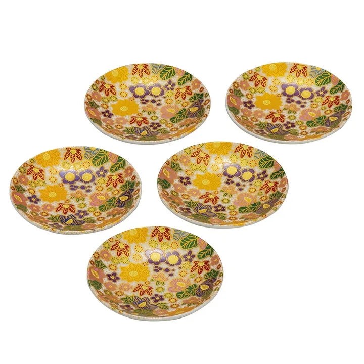 KUTANI WARE PLATE SET HANAZUME