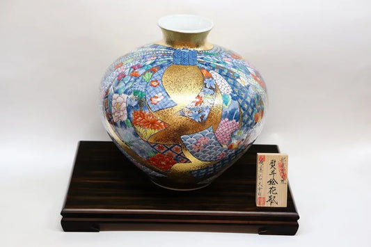 ARITA WARE NOSHI-E VASE / KINRYU KLIN
