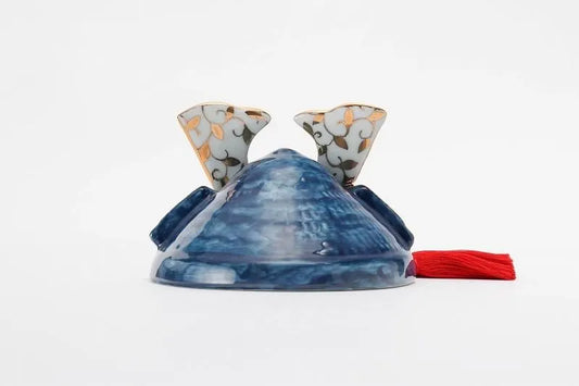 ARITA WARE LARGE KABUTO HELMET “SHIPPO” / KOSUZU TOGEI