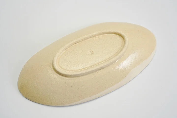 KUTANI WARE OVAL PLATE AYAKA RED / KOKUZOU KLIN