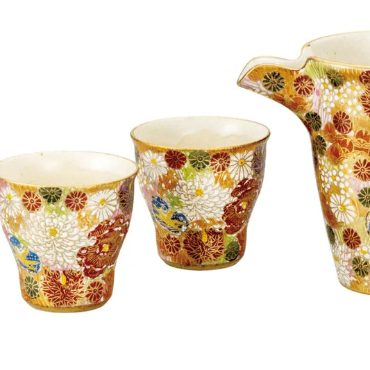 KUTANI JAPANESE SAKE SET HANAZUME