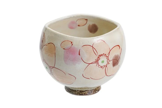 KUTANI WARE IPPUKU BOWL (SMALL) HANAWARA PINK/KOKUZOU KLIN