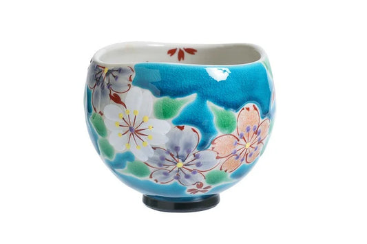 KOKUZOU KLIN KUTANI IPPUKU BOWL CHERRY BLOSSOM BANQUET - BLUE