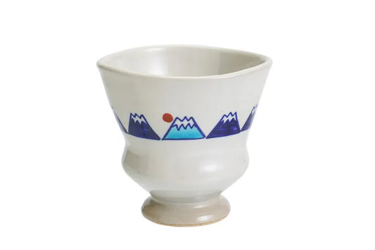 KUTANI JAPANESE YUNOMI MOUNT FUJI/KOKUZOU KLIN