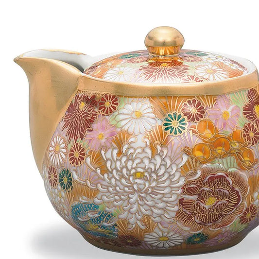KUTANI JAPANESE TEA POT KIN-HANAZUME