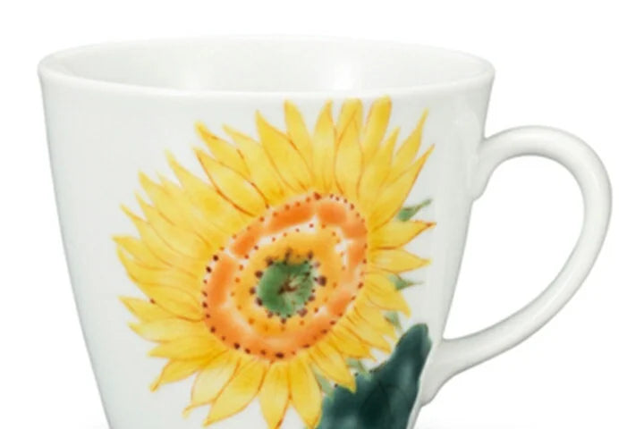 KUTANI WARE MUG CUP HIMAWARI