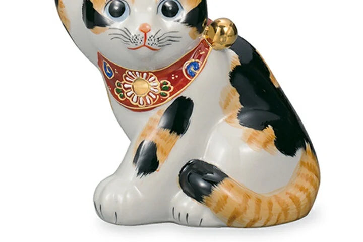 KUTANI WARE YOKOZA CAT KENAGA MIKENEKO