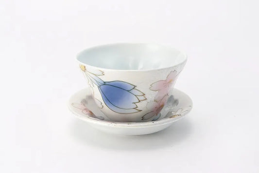 TASEI KLIN ARITA WARE CHERRY BLOSSOM TEA SET