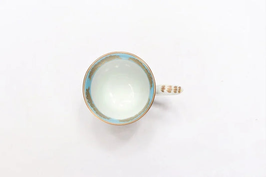 JAPANESE ARITA WARE ESPRESSO CUP (NISHIKI JADE VERSAILLES) / KOURAKU KILN