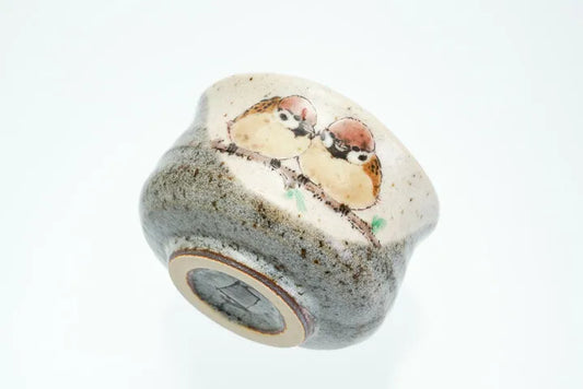 JAPANESE GUINOMI KUTANI TWO SPARROWS MOTIF/ TOSHITO NAKAMURA