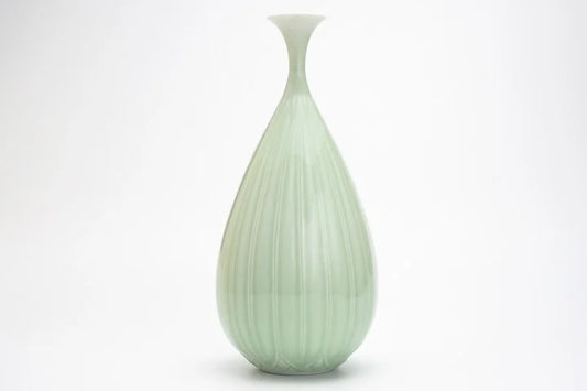 KUTANI WARE OUJIYUU VASE (RENBEN)/ MYOUSENTOUBOU