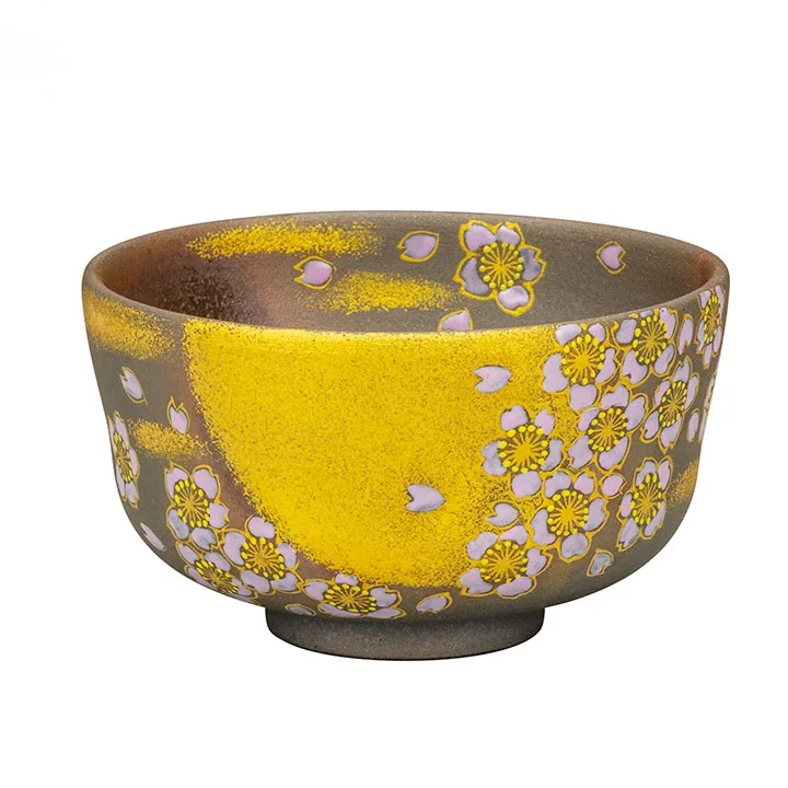 KUTANI WARE MATCHA BOWL CHAWAN OBORO-ZUKI