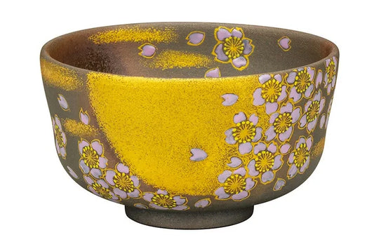 KUTANI WARE MATCHA BOWL CHAWAN OBORO-ZUKI