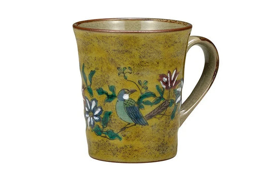 KUTANI JAPANESE MUG CUP (YOSHIDAYA STYLE) KACHŌ DESIGNS