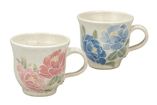 KUTANI WARE PAIR MUGS KOUGE /SHIHO AIKAWA