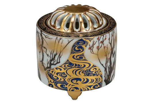 KUTANI JAPANESE INCENSE BURNER KŌRIN PLUM