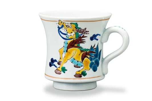 KUTANI WARE MUG CUP GIRAFFE /YASUSHI YAMACHIKA