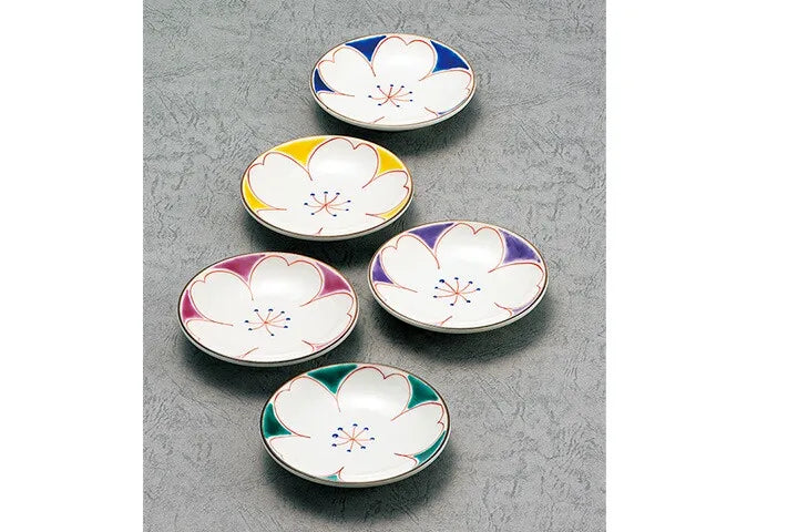 KUTANI WARE PLATE SET SAKURA