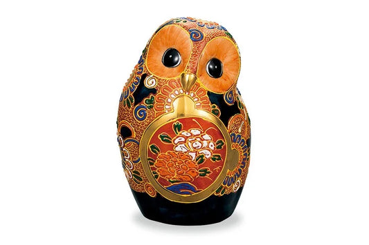 JAPANESE OWL FIGURINE KUTANI MORI