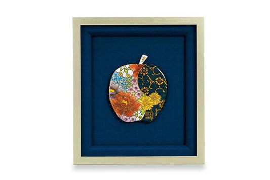 KUTANI WARE CERAMIC PLAQUE KIN HANAZUME /TAISHI KLIN