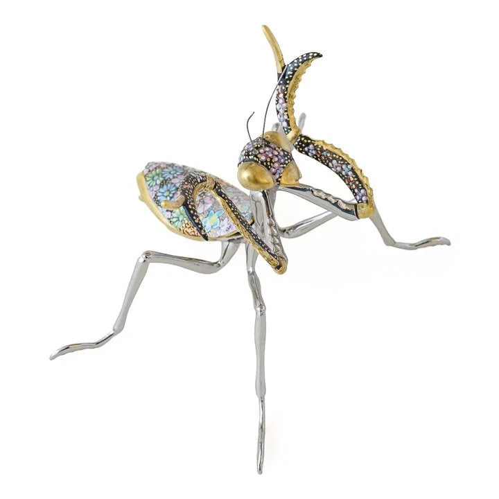 KUTANI WARE MANTIS FLOWER STAFF/ TAKA TOSHIFUMI