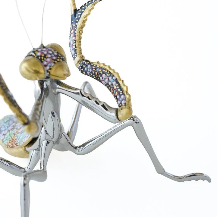 KUTANI WARE MANTIS FLOWER STAFF/ TAKA TOSHIFUMI