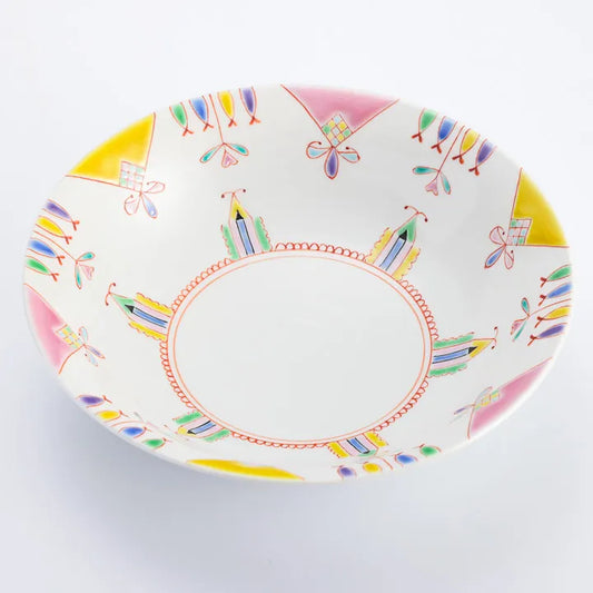 KUTANI WARE SERVING BOWL PRINCESS WORLD/GINSYUU KLIN