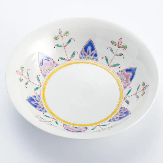 KUTANI WARE SERVING BOWL DREAM IN BLUE/GINSYUU KLIN