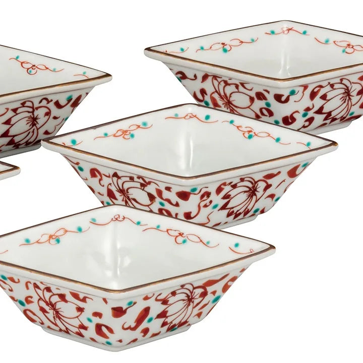 KUTANI WARE KOBACHI SET KARAKUSA