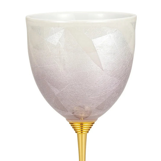 JAPANESE WINE GLASS KUTANI GINSAI PURPLE