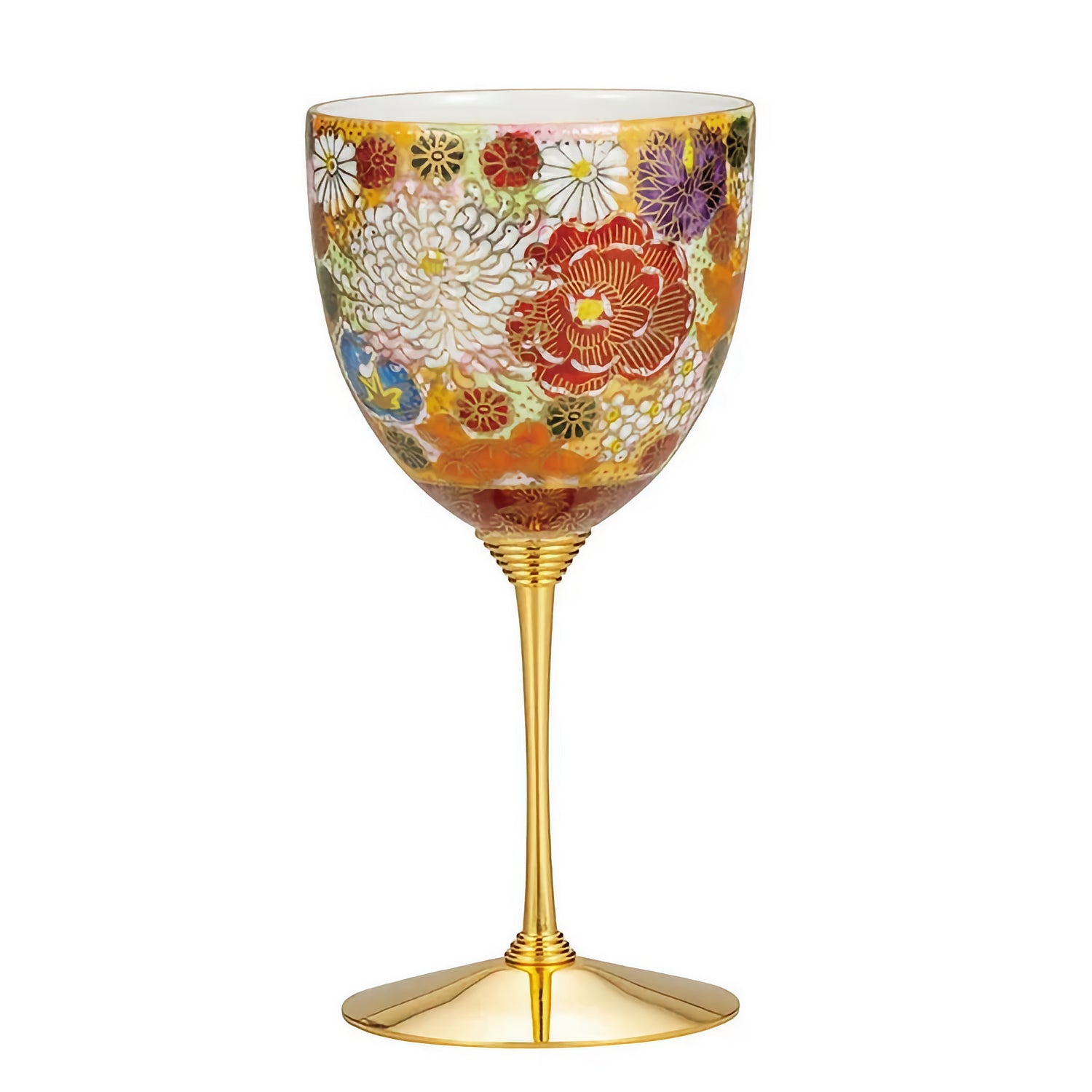 JAPANESE WINE GLASS KUTANI HANAZUME