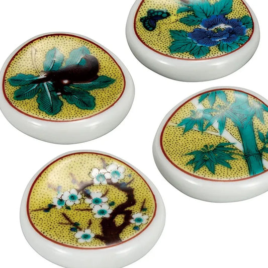 KUTANI WARE CHOPSTICK RESTS YOSHIDAYA EGAWARI