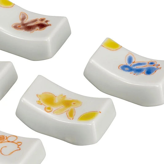 KUTANI WARE CHOPSTICK RESTS TSUKI USAGI