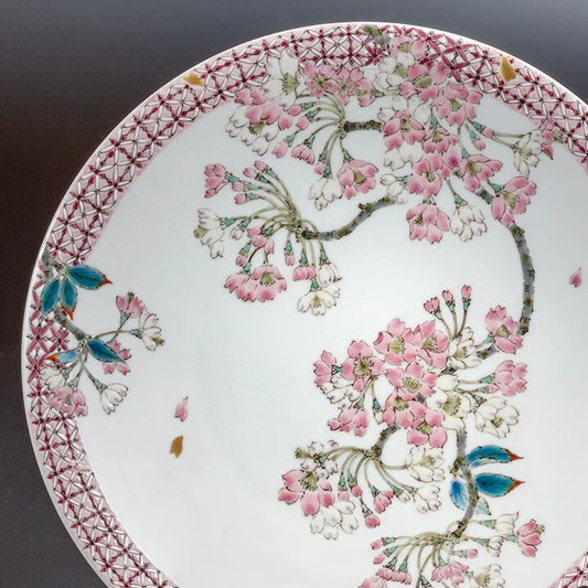 KUTANI WARE DECORATIVE PLATE(SAKURA) / YUKA HIRANO