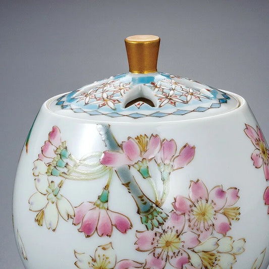 KUTANI WARE INCENSE BURNER SAKURA/ YUKA HIRANO