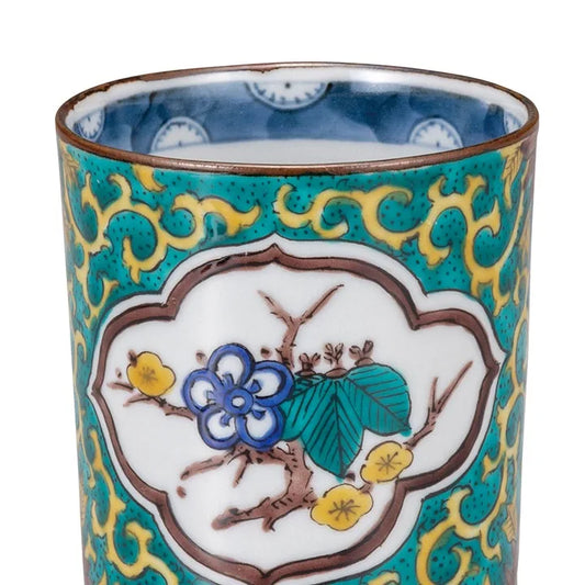 KUTANI JAPANESE YUNOMI KO-KUTANI KARAKUSA / BUNKICHI KLIN