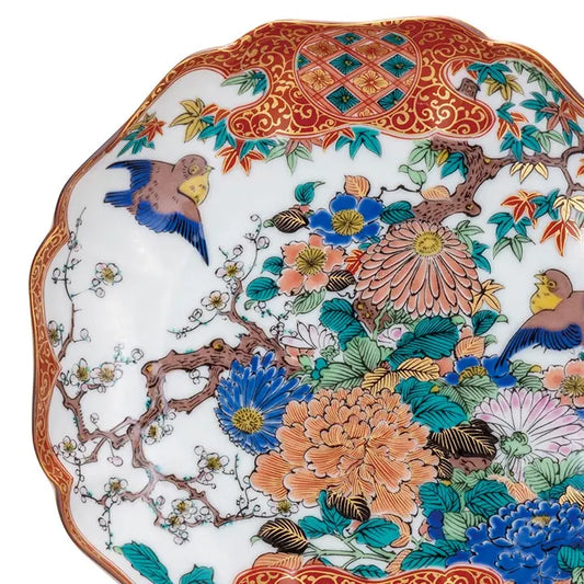 KUTANI WARE DECORATIVE PLATE SHOZO