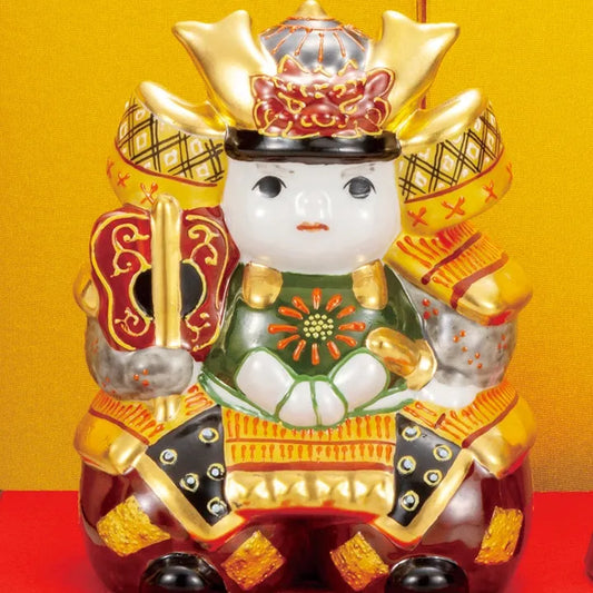 KUTANI JAPANESE MUSHA & KEN SET - GILDED EMBELLISHMENT