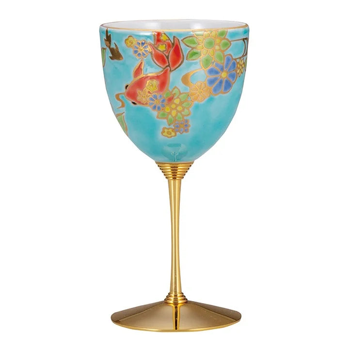 KUTANI WARE WINE CUP GOLDFISH