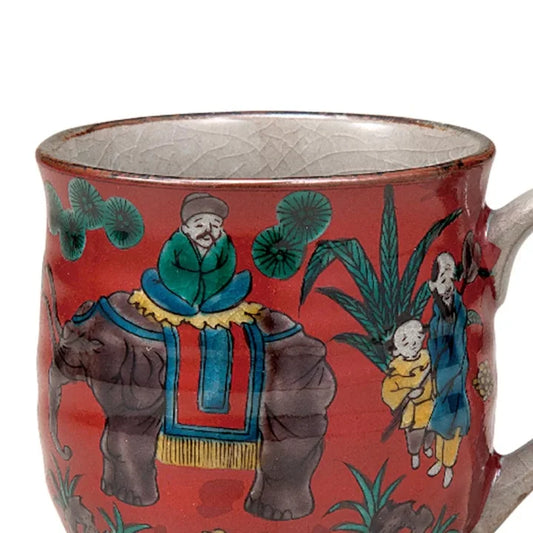 BIZAN KLIN KUTANI JAPANESE MUG MOKUBEI
