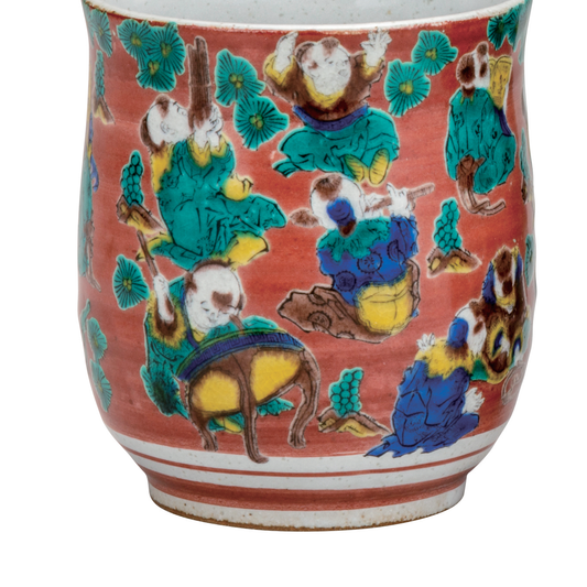 KUTANI JAPANESE YUNOMI SET TEACUP MOKUBEI