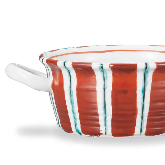 KUTANI WARE SOUP CUP RED JUGUSA