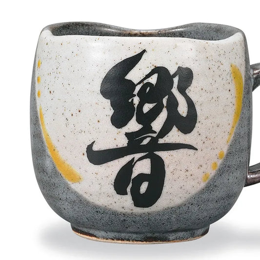 JAPANESE KUTANI PORCELAIN MUG CUP – “HIBIKI”響 DESIGN