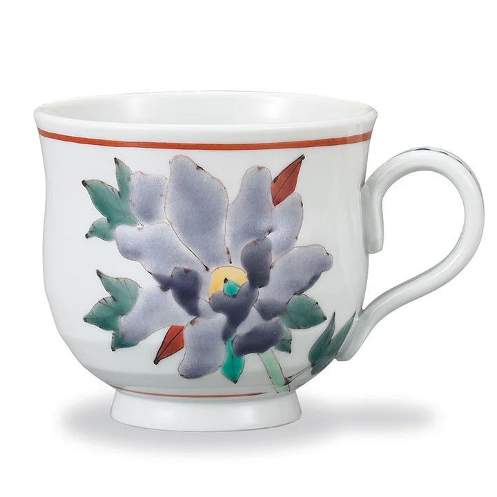 KUTANI WARE MUG CUP BOTAN/ TAISHI KLIN