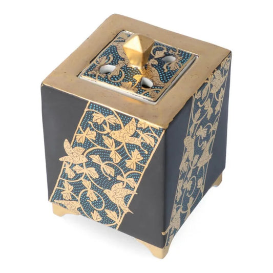 KUTANI WARE INCENSE BURNER AOCHIBU U KARAKUSA/TAISHI KLIN